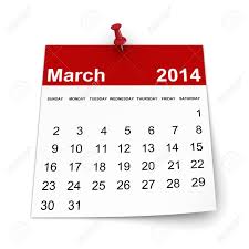 CALENDRIER MARS 2014